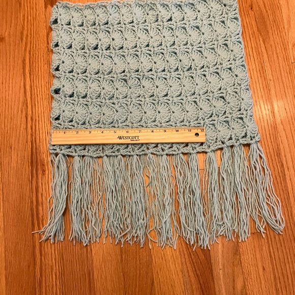Lovely Handmade Crochet Fringe Cowl Scarf - Picture 10 of 10